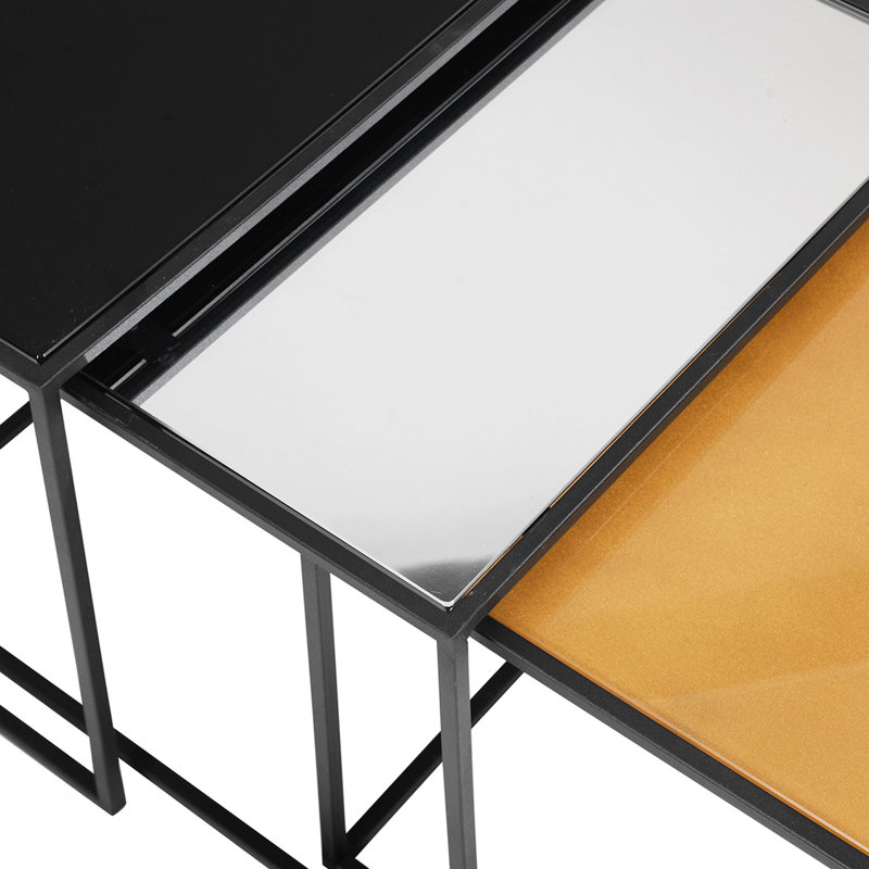 Eliyah Glass Top Living Room Table Set