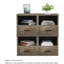 Table d'appoint empilable avec tiroir, gris-1740237511