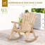 Chaise berçante d'extérieur en bois