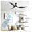 Kaviona 68'' Ceiling Fan with LED Lights