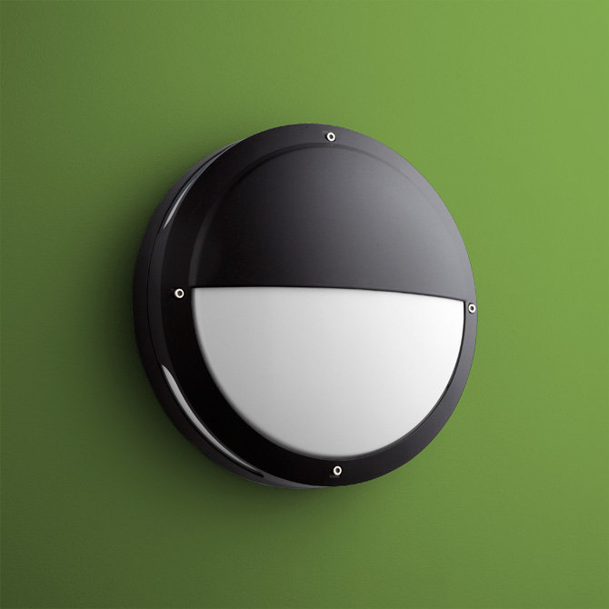 Flush Mounted Sconce, Black