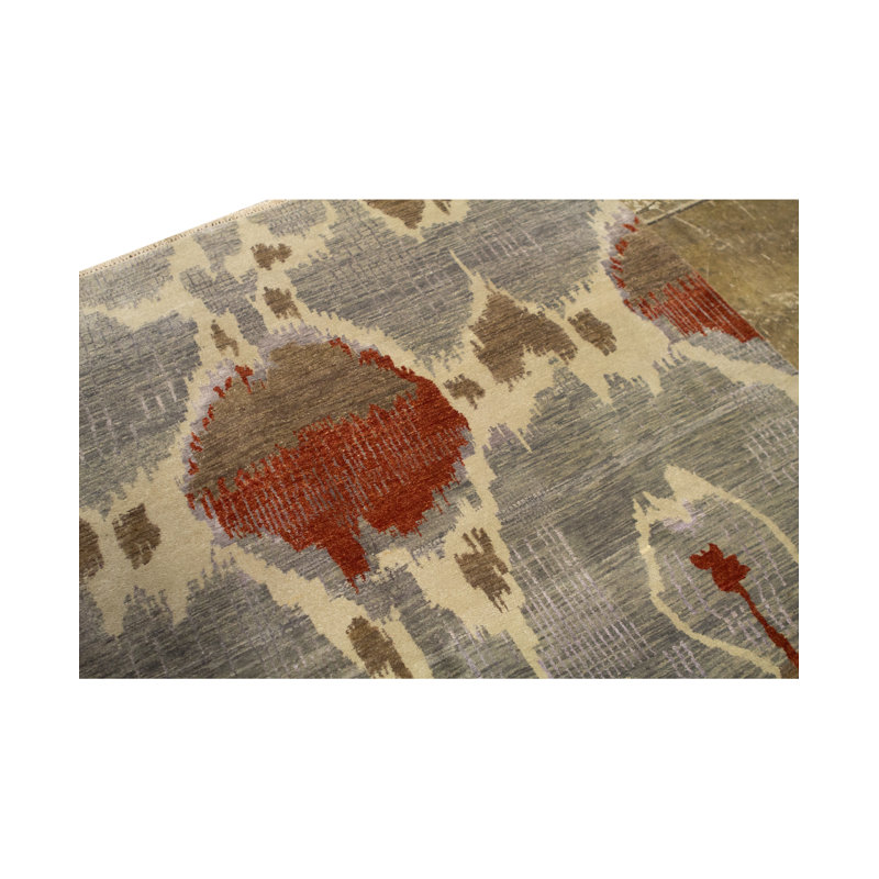 Cotton Ikat Area Rug