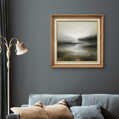 Premium Framed Wall Art - Vintage Landscape Print for Bedroom Decor - 26"x36"