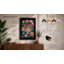 Leopard Among Blooms Boho 1 Piece Single Picture Frame Wall Art-1754478424-1754478373