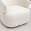 Fauteuil demi-tonneau pivotant rembourré Tybias-1288615243