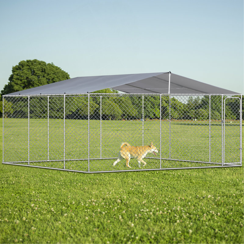 Niche pour chien d'extérieur avec auvent imperméable 181 po * 181 po * 71,65 po