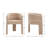Modern Barrel Dining Chair With Solid Wood Legs, Upholstered Arm Dining Chair, Comfy Side Chair For Living Room/Dining Room-1524021565