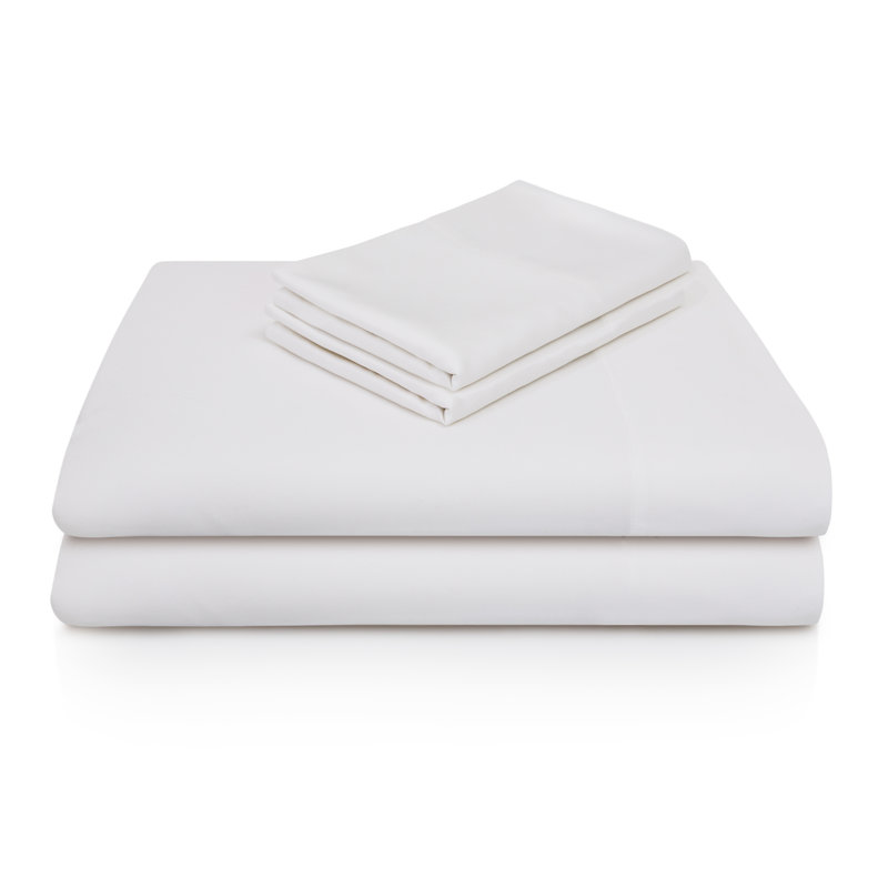 Kera Rayon from Bamboo Sheet Set, Twin XL Sheet Set with 1 Pillowcase, White