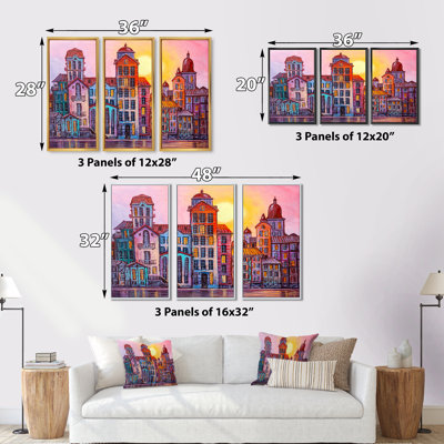 " Unknown " 3 - Pieces Painting Print