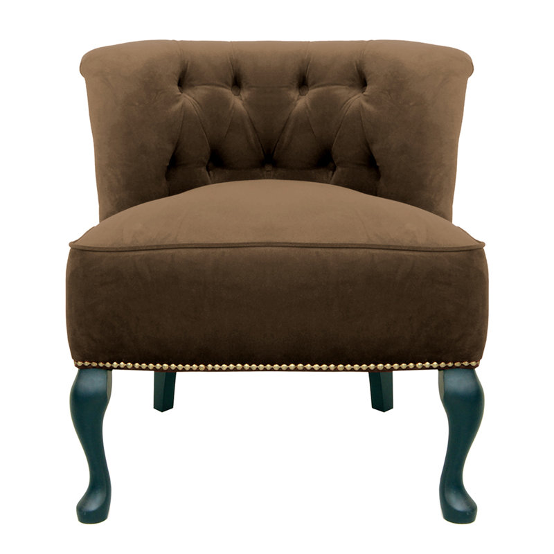 Beazer Upholstered Slipper Chair, Brown