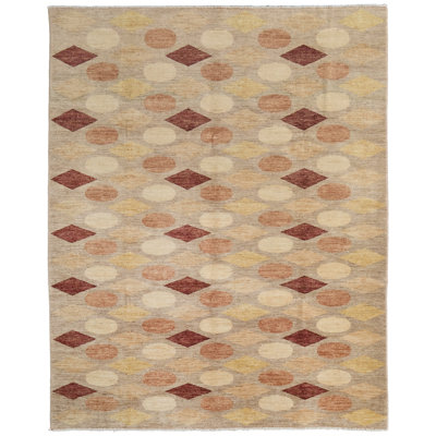 Wheaton Modern Geometric Tan Area Rug