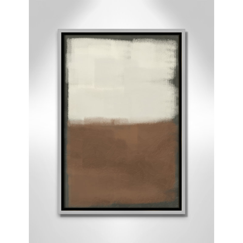 Coronado Alabaster Burst 2 - reproduction sur toile avec cadre flottant, Argent argent, H 19,5 po x l 13,5 po x P 2 po