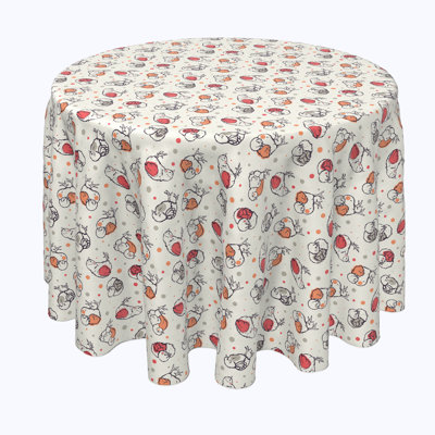 River Ridge Geometric Round Easter Tablecloth