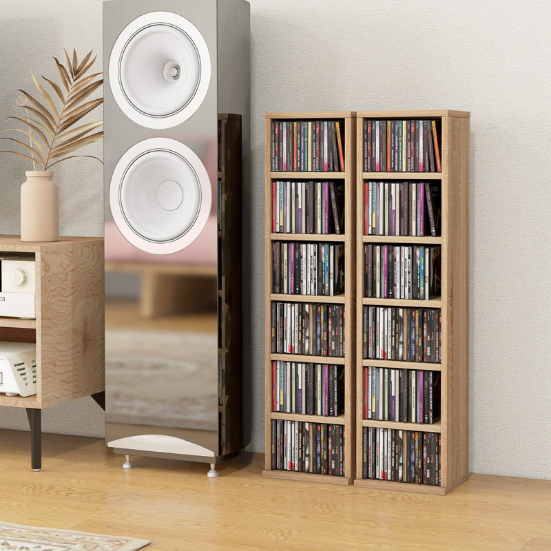 Ermanno 88.5cm H x 21cm W Standard Bookcase, Brown