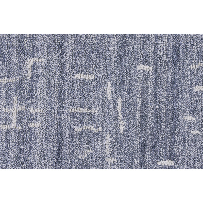 Tapis bleu touffeté à la main Woodbine, Rectangle 5 pi x 8 pi