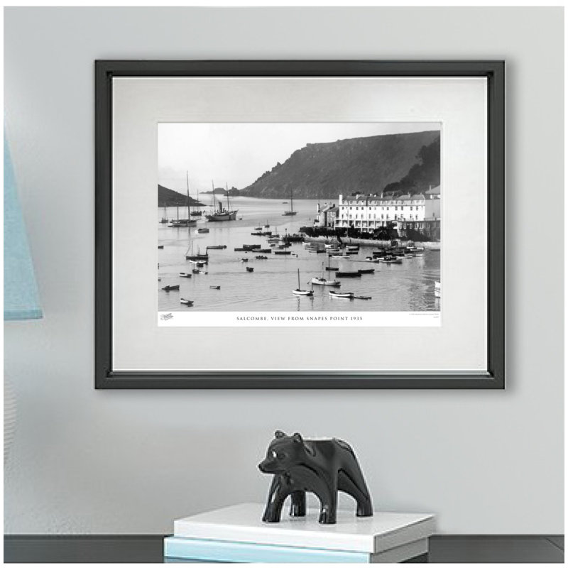 Salcombe, View From Snapes Point 1935 by Francis Frith - Single Picture Frame Print, 45cm H x 60cm W x 2.3cm D
