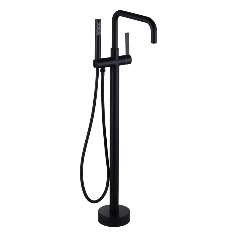 Single-handle Freestanding Tub Faucet With Hand Shower In. Matte Black, Matte Black