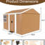 Spacieuse remise en métal robuste de 8 x 10 pi avec fenêtres, porte verrouillable et ventilation pour le garage