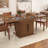 Fluted Extendable Dining Room Table For 4-6, 47-65 Inch Rectangle Kitchen Dining Table With Sliding Door, Storage-1884457046