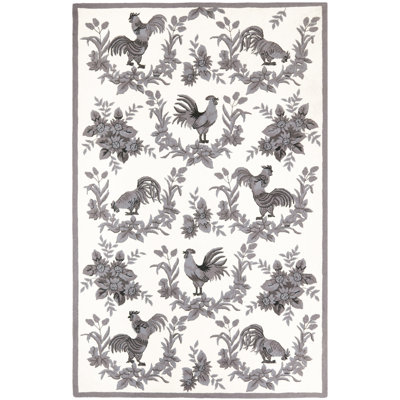 Chelsea Hand Hooked Wool Pile Floral Rug
