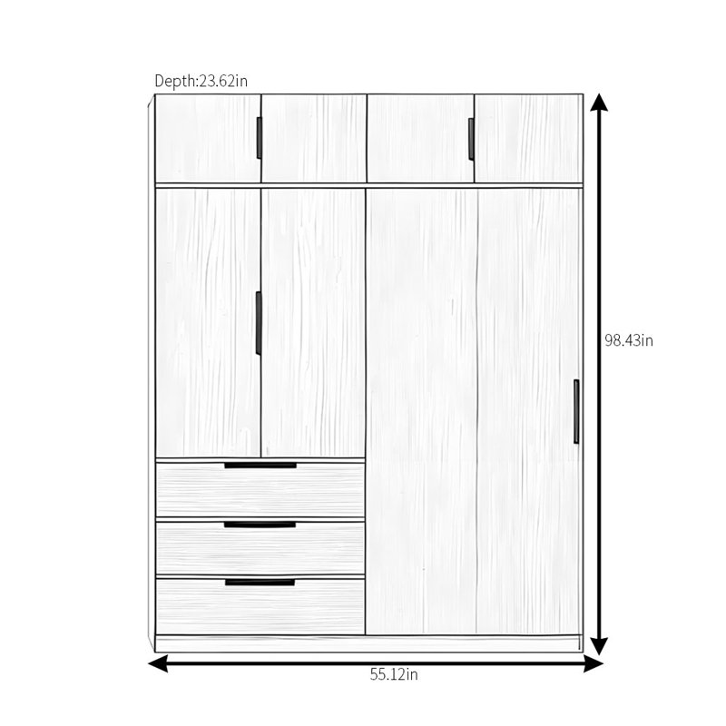 Oloughlin, 98" H x 55" W x 24" D