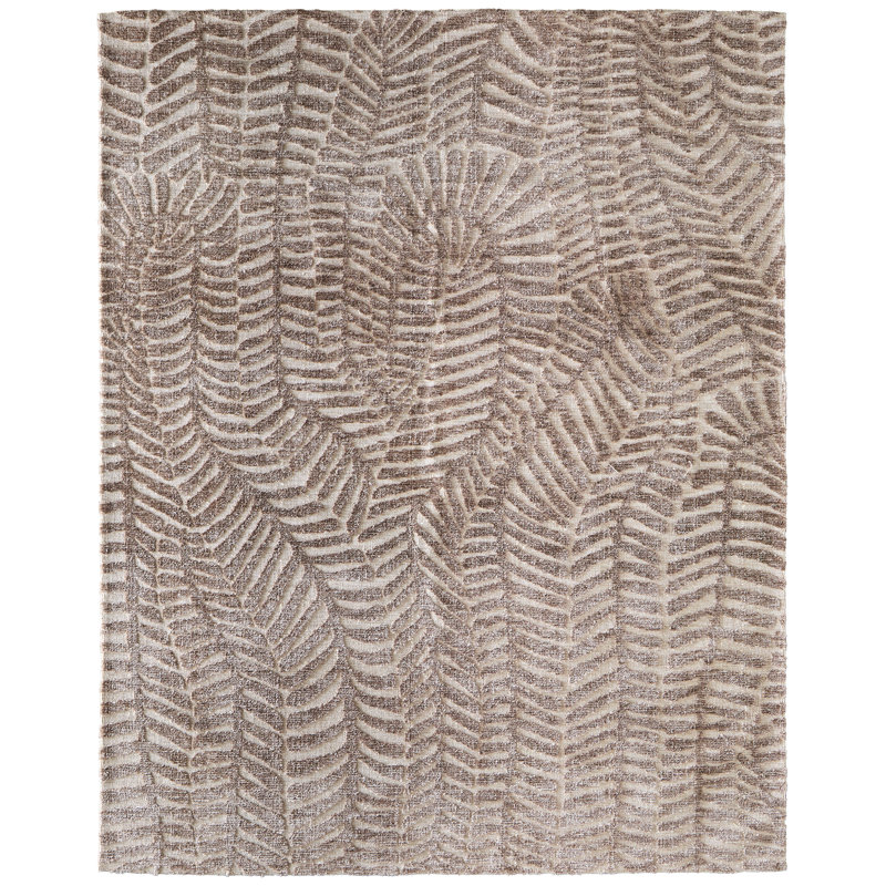 Tapis taupe Gunderson, Rectangulaire 2 pi x 3 pi