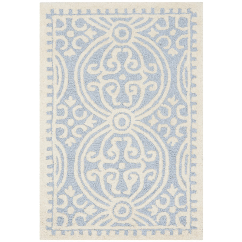 Sadik Hand Tufted Wool Geometric Rug, Rectangle 3' x 5'