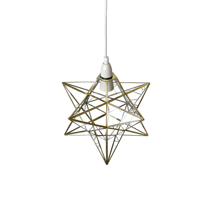 30cm H Glass Lamp Shade in Clear