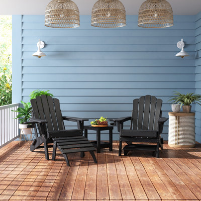 Repose-pieds pliant Adirondack pour chaise Adirondack, repose-pieds extérieur en PEHD pour terrasse