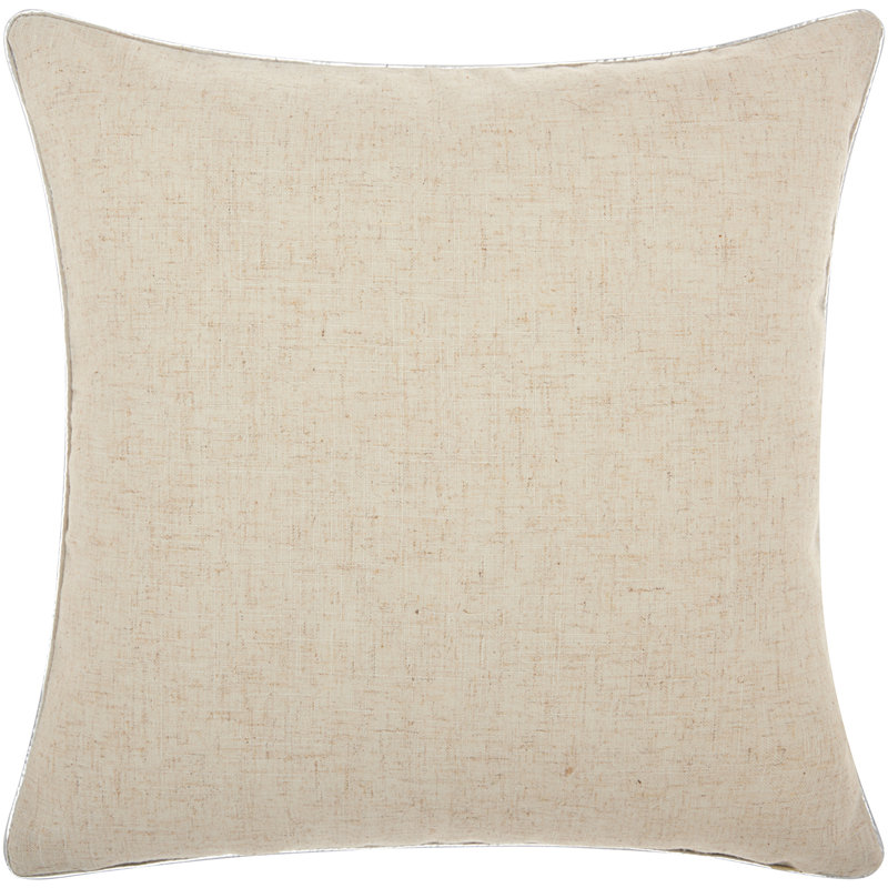  Housse de coussin carré et insert, Argent