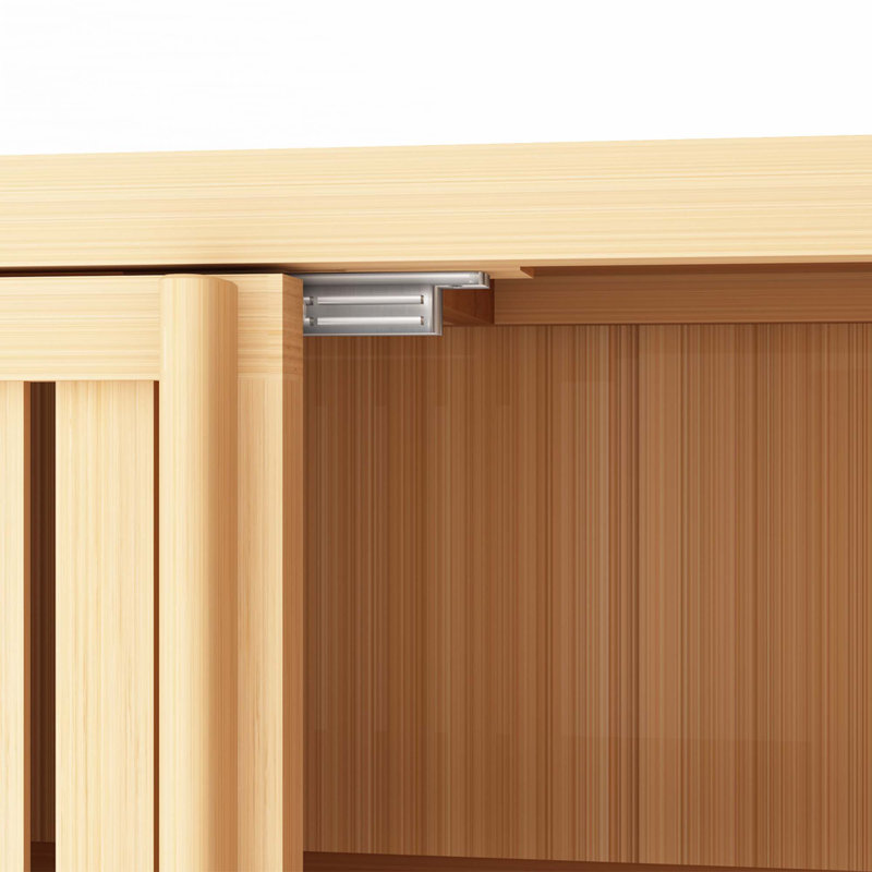 Armoire de rangement pour salle de bain en bambou, Naturel