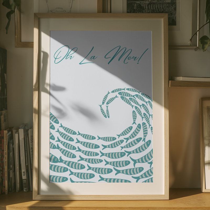 Wrapped Canvas Print, 91.44 cm H x 60.96 cm W, Teal