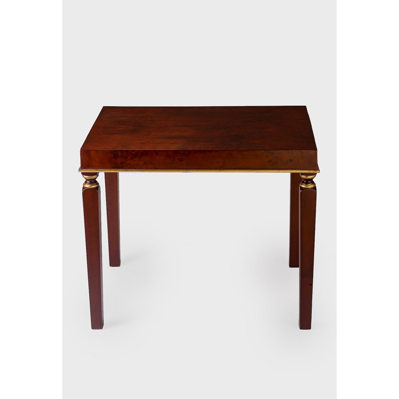 Table de bout, Brun clair, Brun clair / or