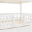 Twin over Twin Bunk Bed with Storage Staircase, Slide and 2 Drawers, White-1047036076