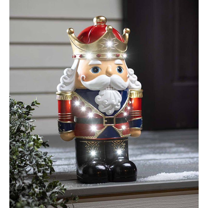 Nutcracker Shorty Lighted Figurine, Beige