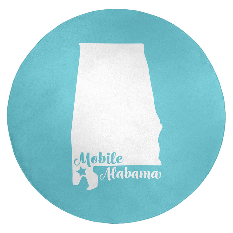 Tapis de poly-chenille en polyester mobile alabama