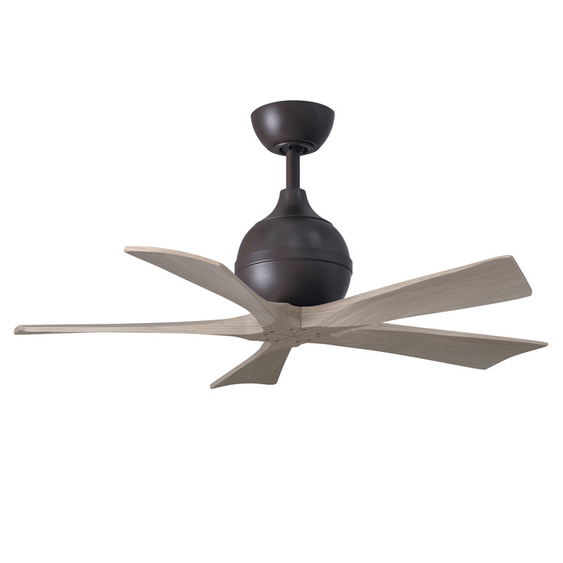 Ventilateur de plafond standard à 5 pales avec télécommande, 42", Bronze texturé, Gris délavé