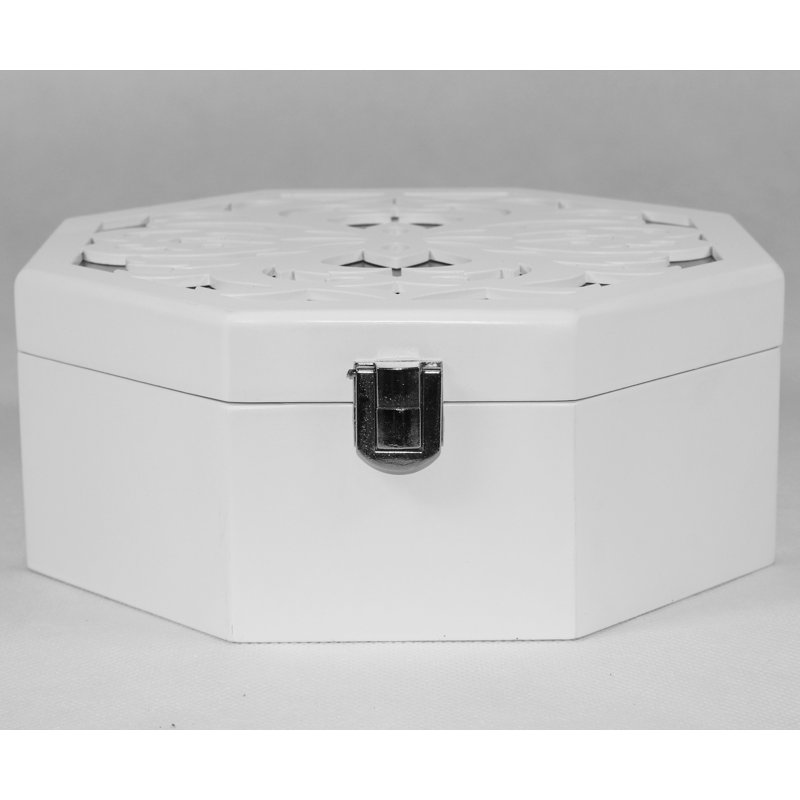 Wood Jewelery Box, White
