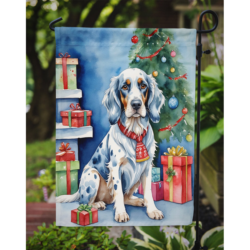 Drapeau de Noël renne de jardin, Setter anglais