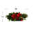 Evergreen and Hydrangea Holiday Centerpiece with Ribbon