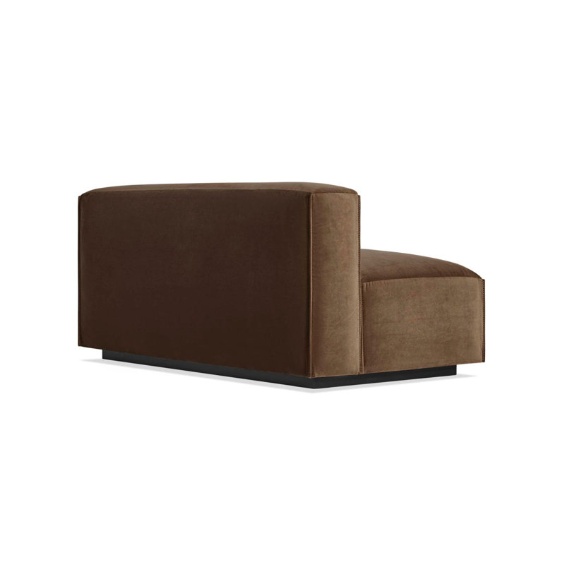 Cleon Sofa, Coffee Velvet Polyester Blend
