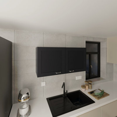 Armoire murale, 2 portes, blanc