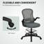 Vinsetto Standing Desk Chair with Adjustable Footrest, Charcoal Grey