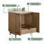 Meuble-lavabo de salle de bain autoportant 30 po entièrement assemblé en bois massif avec plateau blanc d'ingénierie entièrement assemblé-880361831