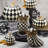 Courtly Check Stripe Owl Figurine/Sculpture
