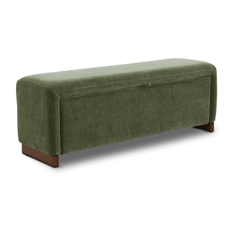 Banc de rangement Elgin en vert Sagano