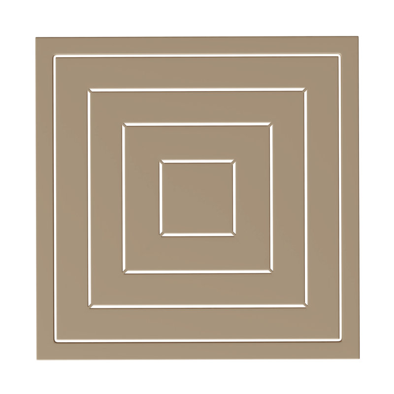 Square End Table, Almond Bark