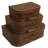 Set of 3 Paperboard Suitcases Decorative Storage Boxes-966711567