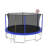 16FT Trampoline with Balance Bar & Basketball Hoop&Ball, ASTM Approved Reinforced Type Outdoor Trampoline with Enclosure Net-114491921