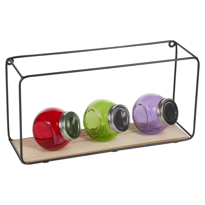 Johnar 3 Piece Square Floating Shelf